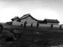 Атака советских частей в Маньчжурии.